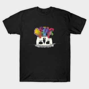 RAINBOW SKULL FUNGHI MUSHROOM T-Shirt